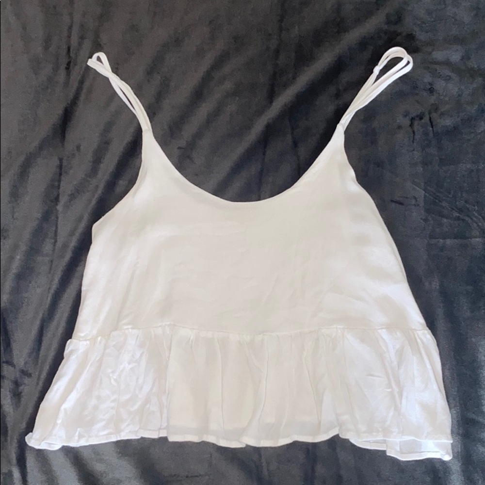 Pacsun L.A. Hearts White Flowy Tank